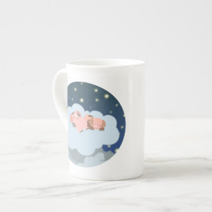 Tasse En Porcelaine Tasse sommeillante de porcelaine tendre de