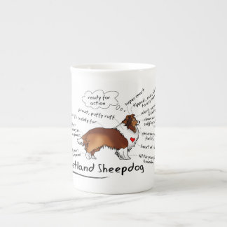 Tasse En Porcelaine Taureau de Shetland