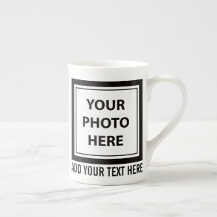 Tasse En Porcelaine Télécharger 2 photos et ajouter du texte - Personn