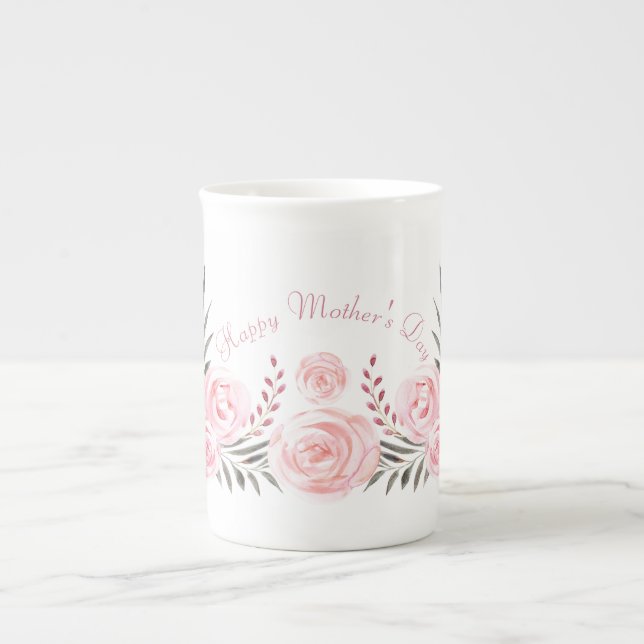Tasse En Porcelaine Tender Blusing Roses personnalisé os Chine Mug (Devant)