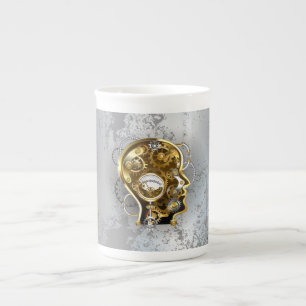 Tasse En Porcelaine Tête de vapeur avec manomètre