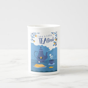 Tasse En Porcelaine Thé Break Design Os Chine Spécialité Mug