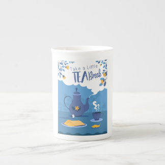 Tasse En Porcelaine Thé Break Design Os Chine Spécialité Mug