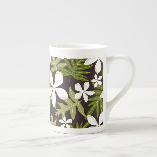 TASSE EN PORCELAINE TIARE (COMBO OLIVE) (Droite)