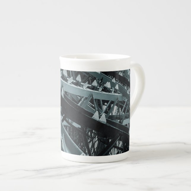 Tasse En Porcelaine Tour Eiffel Paris Acier et ciel (Devant droit)
