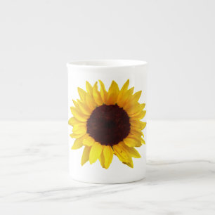 Tasse En Porcelaine Tournesol