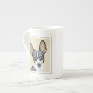 Tasse En Porcelaine Toy Fox Terrier Peinture - Cute Original Chien Art