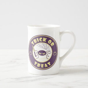 Tasse En Porcelaine Trick ou traiter l'araignée halloween style Starbu
