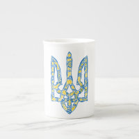 trident de l'emblème national ukrainien tryzub eth