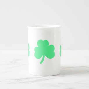 Tasse En Porcelaine Trinité des trois trèfles verts