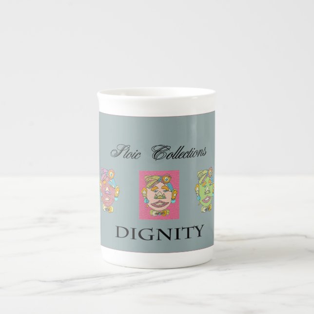 Tasse En Porcelaine Triple Dignité Spécialité Mug (Devant)