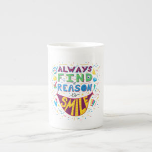 Tasse En Porcelaine Trouvez toujours une raison de sourire