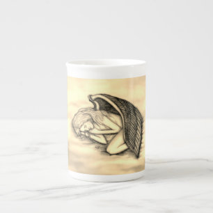 Tasse En Porcelaine Un Ange endormi sur les nuages des cieux