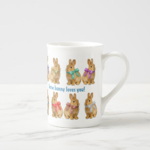 Tasse En Porcelaine Un lapin t'aime ! Mug spécialité