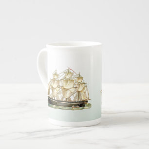 Tasse En Porcelaine USS Papa Vintage Tall Ship