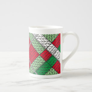 Tasse En Porcelaine VACANCES JACQUARD KNIT Bone China Mug