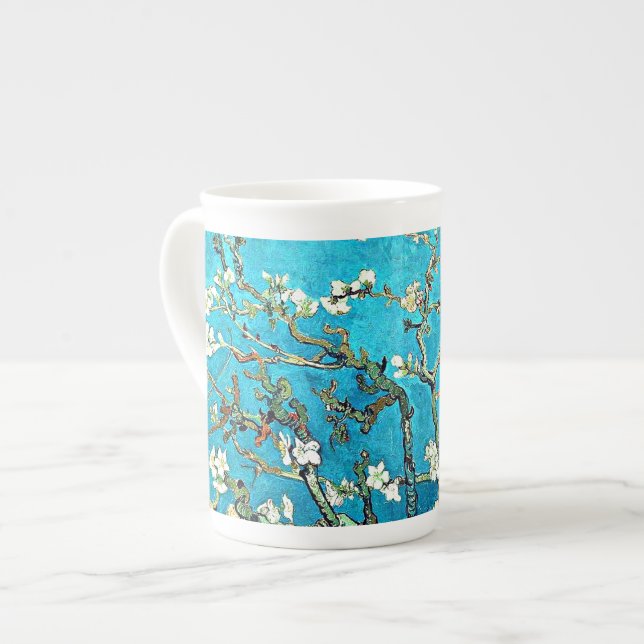 Tasse En Porcelaine Van Gogh - Fleurs d'amandes,  (Devant gauche)