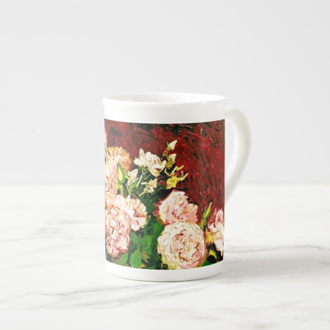 Tasse En Porcelaine Van Gogh Peonies et Roses (Devant droit)