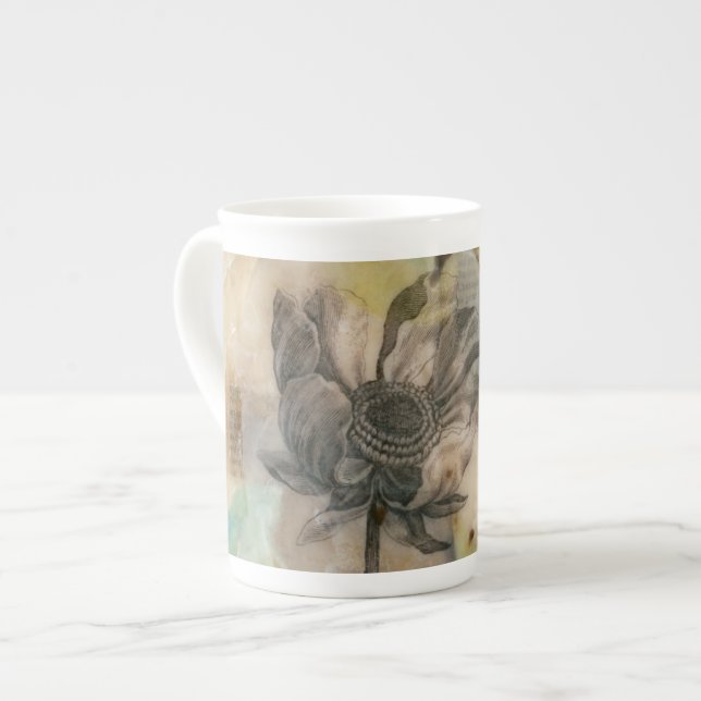 Tasse En Porcelaine Vellum Floral II (Devant gauche)