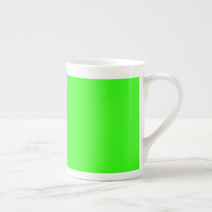 Tasse En Porcelaine Vert Néon
