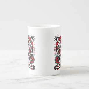Tasse En Porcelaine Vibes crâne Fiesta