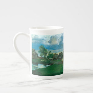 Tasse En Porcelaine Village russe Valentin Serov