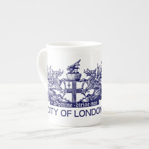 Tasse En Porcelaine Ville de Londres, cru, manteau des bras,