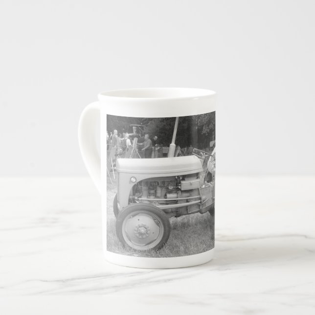Tasse En Porcelaine Vintage tracteur vieux massey gris fergison (Devant gauche)