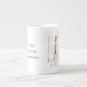 Tasse En Porcelaine Violon Rose Blush
