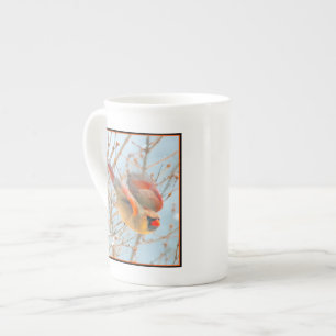 Tasse En Porcelaine Vol Cardinal Nord - Photo originale