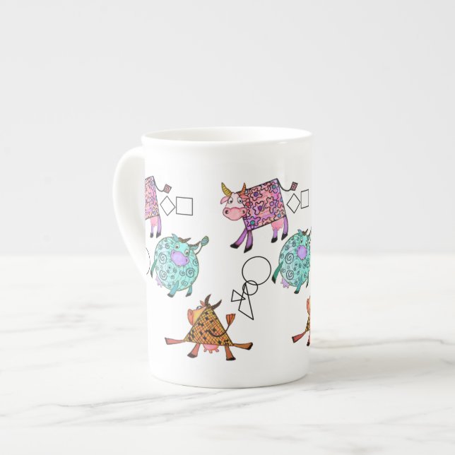 Tasse En Porcelaine Voler Vaches Mug (Devant gauche)