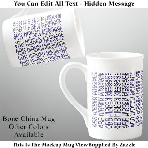 Tasse En Porcelaine Votre message caché personnalisé 149NW nouveauté