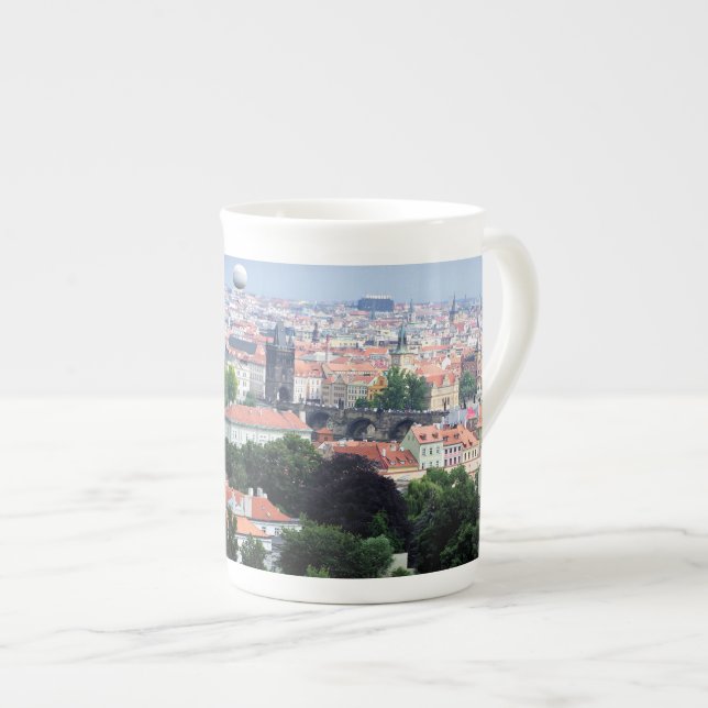 Tasse En Porcelaine Vue Prague (Devant droit)