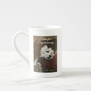 Tasse En Porcelaine Westie sur canapé