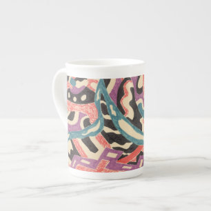 Tasse En Porcelaine "Wild" Original Abstrait