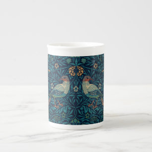 Tasse En Porcelaine William Morris Vintage Blue Birds Motif 