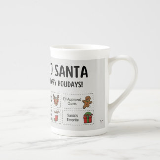 Tasse En Porcelaine Yo Santa Drôle Été Noël Tropical Vacances