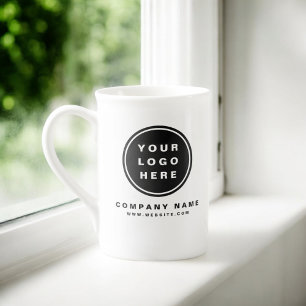 Tasse En Porcelaine Your Business Logo Promoteur Business Company