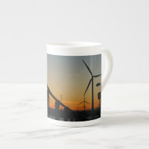 Zonsondergang met windmolen, Rustgevend relaxt.