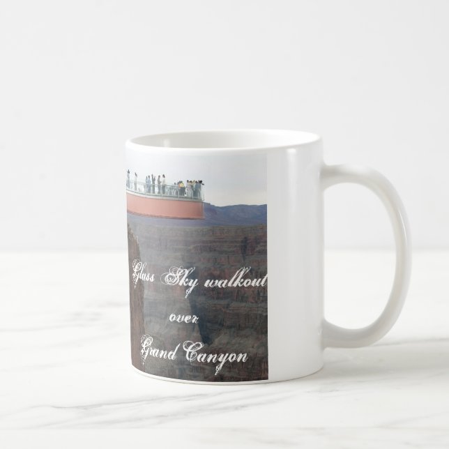 Tasse en verre 2 de Skywalk de canyon grand (Droite)