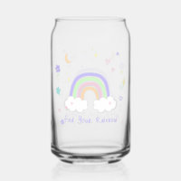 Tasse en verre Arc-en-ciel pastel