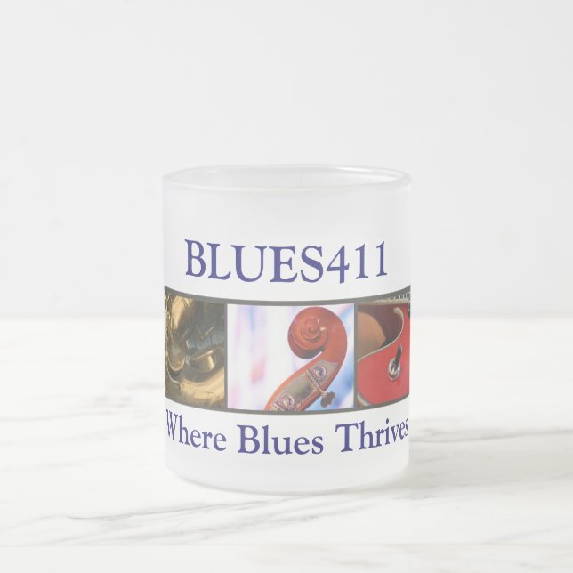 Tasse en verre BLUES411 givré (Centre)