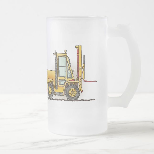 Tasse en verre de chariot élévateur (Droit)