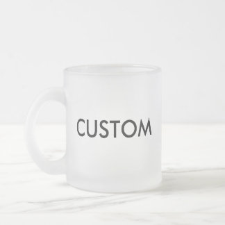 Tasse en verre givré 10oz de coutume