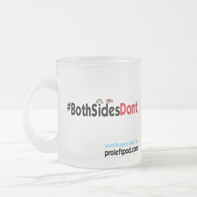 Tasse en verre givré - #BothSidesDont (Gauche)