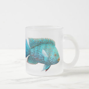 Tasse en verre givré de Cichlid de Carpintis le