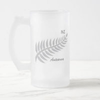 Tasse en verre givré de FOUGÈRE ARGENTÉE