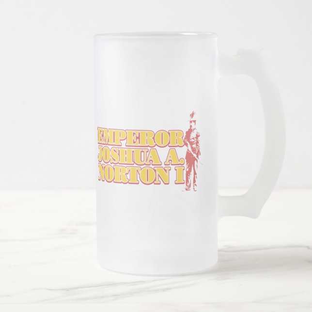 Tasse en verre givré de Joshua A.Norton I (Droit)