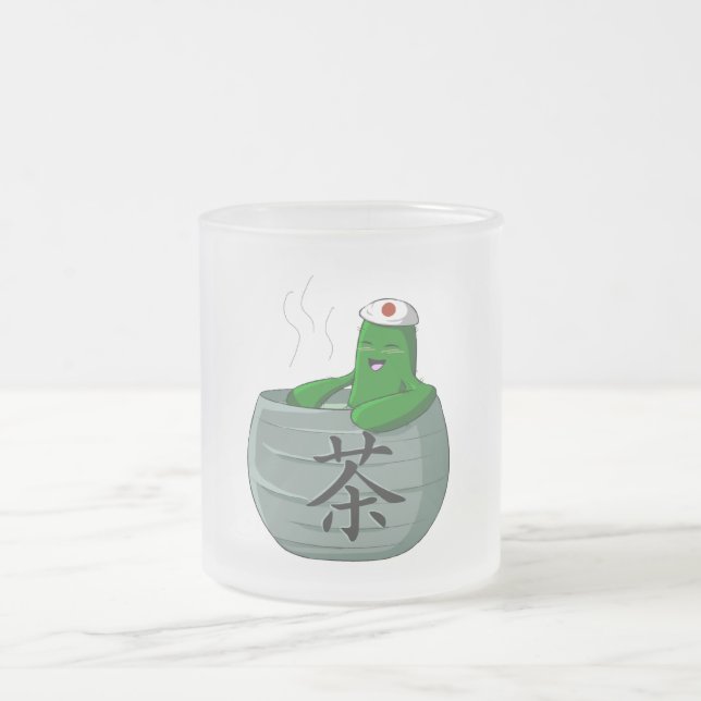 Tasse en verre givré de Sabo de Hotsprings (Centre)