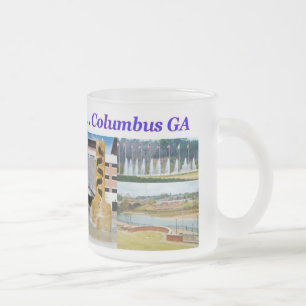 Tasse en verre givré de souvenir